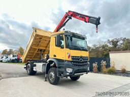 MERCEDES-BENZ Arocs 1846 4x4 Kipper Kran FUNK AHK 55to