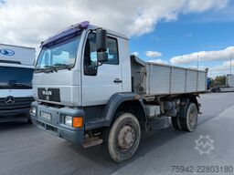 MAN L90 KIPPER 4X4 BLATT/BLATT  AHK