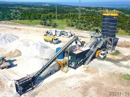 FABO Mobile Concrete Batching Plant 120 m3/h Mobile Concrete Batching Plant