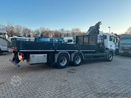 MAN 26.360 TGS Pritsche + HIAB 477 Kran 6x4