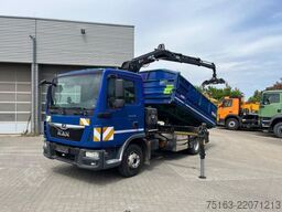 MAN TG-L 8.190.4x2 BL 2-Achs Kipper Kran Hiab 078+Gr