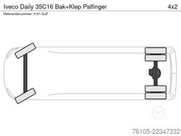 Iveco Daily 35C16 Bak+Klep Palfinger