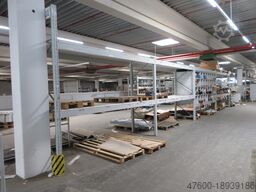 300lfm Palettenregal Regal Höhe 2,75m Schwerlastregal Tr 3000Kg mit Holzböden