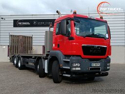 MAN TGS 35.360 8x2 - Machine transporter, Oprijwage...