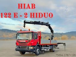 SCANIA P 280 * HIAB 122 E - 2 HIDUO + FUNK* TOPZUSTAND
