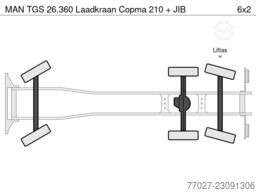 MAN TGS 26.360 Laadkraan Copma 210 + JIB