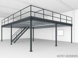 ab 20 m² und größer, Traglast: 350 kg/m² | 4,0 x 5,0 m | Lichte Höhe: 3,0m