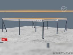 10x10m Lagerbühne , Belastung : 500kg/qm Unterkante: 2,5m , ca. 100qm Systembühne