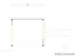 21,25 m² Lagerbühne + Treppe 500 kg/m² Geländer an zwei Seiten, Oberkante 300cm