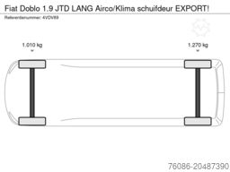 Fiat Doblo 1.9 JTD LANG Airco/Klima schuifdeur EXPORT!