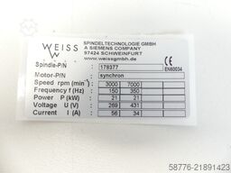 Weiss 178377 Schleifspindel 21kw / 7000 U/min = 0002    !