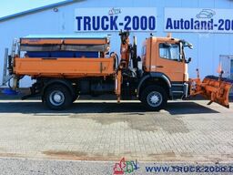 Mercedes-Benz 1829 4x4 Kran Winter Schneeschild Salzstreuer