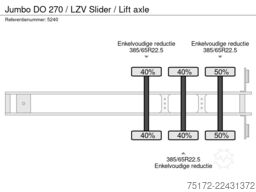 Jumbo DO 270 / LZV Slider / Lift axle