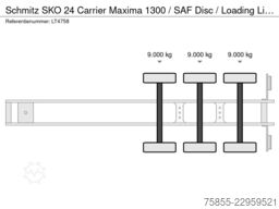 Schmitz SKO 24 Carrier Maxima 1300 / SAF Disc / Loading...
