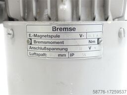  HEW / Miksch RF71L/4-B4 Motor SN:549765 mit Miksch RMI40F1 Winkelgetriebe