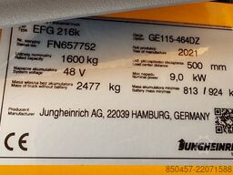 Jungheinrich EFG216k /2021y/ 4560mh RES MA
