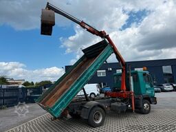 MAN 8.163 3 SEITEN KIPPER PALFINGER KRAN GREIFER AHK