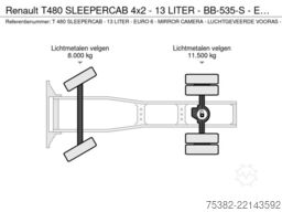 Renault T480 SLEEPERCAB 4x2 - 13 LITER - BB-535-S - EUR...
