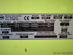 MEC 3392RT-T Diesel, 4x4 Drive, 12m Working Height, 12