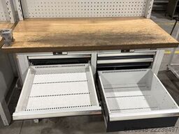 Hoffmann Garant Werkbank Ready Buche 9 Schubladen H950