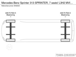 Mercedes-Benz Sprinter 313 SPRINTER, 7 seats! L3H2