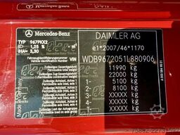Mercedes-Benz Atego 1218 Kipper + Kran MKG HLK 76/Eu6/157tkm