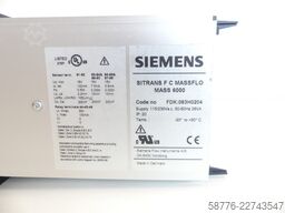 Siemens SITRANS F C MASS 6000 FDK:083H0204 SN 134335N324