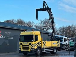 SCANIA G280 4x2 Pritsche Atlas Heckladekran, Steinzange