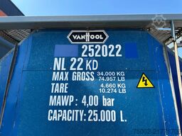 Van Hool 20FT ISO 25.00L / 2 comp (2x 12.500L) /IMO-1 / ...