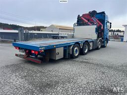 Scania R580 8x2 crane truck w/ 95t/m hmf crane, jib, winc