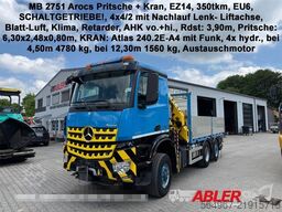 MERCEDES-BENZ 2751 Arocs Pritsche + Kran Retarder Motorschaden