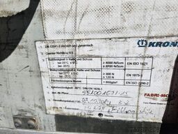 KRONE Gardine Mega, Anti Eis Dach,2 Liftachse,Hubdach