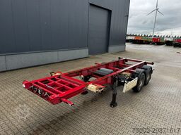 Krone 2-assig 20FT chassis, BPW + trommel, luchtverin...
