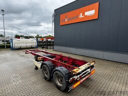 Krone 2-assig 20FT chassis, BPW + trommel, luchtverin...