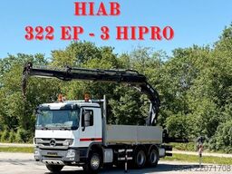 MERCEDES-BENZ ACTROS 2641 * HIAB 322 EP-3 HIPRO+FUNK / 6x4