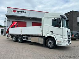 DAF XF 480 Baustoffpritsche mit Fassi Ladekran F235