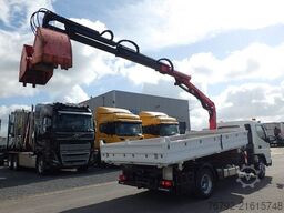 FUSO 7 C 18 Kipper 3,9m/Palfinger Kran/Greifer/2xAHK