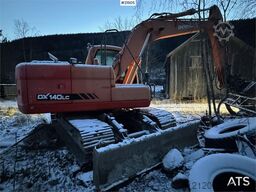 Doosan DX140LC tracked excavator with Engcon tilt and 2 b