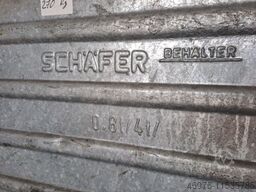 SSI Schäfer/ Abm.: 850x550x670mm (BxTxH) / feuerverzinkt / stapelbar / 4 Kranösen