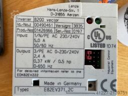 Lenze 8200 Vector E82EV371_2C