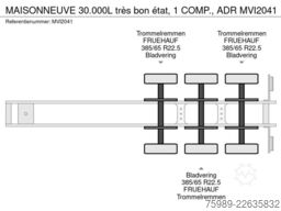 MAISONNEUVE CITERNE 30.000L très bon état, 1 COMP., ADR