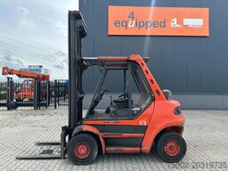 Linde H80D-03 FORKLIFT, 8000KG, duplex, 6 cil. Deutz ...