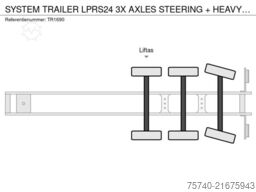 SYSTEM TRAILER LPRS24 3X AXLES STEERING + HEAVY DUTY + SAF AXLE