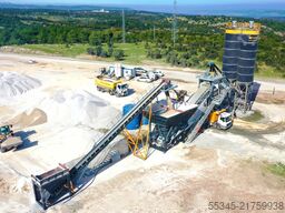 FABO Mobile Concrete Batching Plant 120 m3/h Mobile Concrete Batching Plant