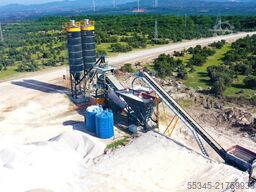 FABO Mobile Concrete Batching Plant 120 m3/h Mobile Concrete Batching Plant