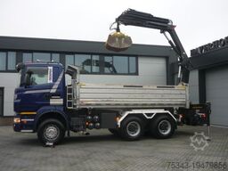 Scania R420 6x4 3 side tipper removeable Hiab XS 166- ...