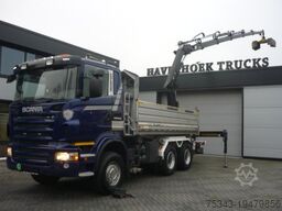 Scania R420 6x4 3 side tipper removeable Hiab XS 166- ...