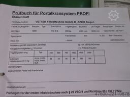 Stahl Portalkran Brückenkran Kettenzug NL 250Kg Stahlbau 12x5,6m IPE240 P300