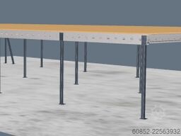 10x20m Lagerbühne , Belastung : 500kg/qm Unterkante: 2,5m ,ca. 200qm Systembühne
