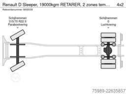 Renault D Sleeper,  19000kgm RETARER, 2 zones temperatu...